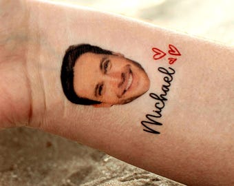 Custom Face Temporary Tattoos: Bachelorette Party Favors