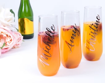 Bridesmaid Gifts - Bridesmaid Proposal - Bridesmaid Champagne Flutes - Personalized Bridesmaid Gift - Be My Bridesmaid - Bachelorette Party