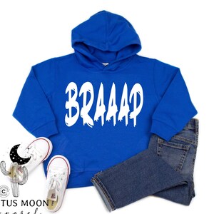 Kids Braaap Hooded Sweatshirt, Youth or Toddler Size for MX Moto BMX Go Kart Sprint Car Dirt Track Race Kid Hoodie