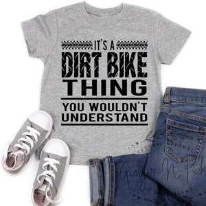 Dirt Bike Thing Toddler Shirt: Moto Kid Bodysuit