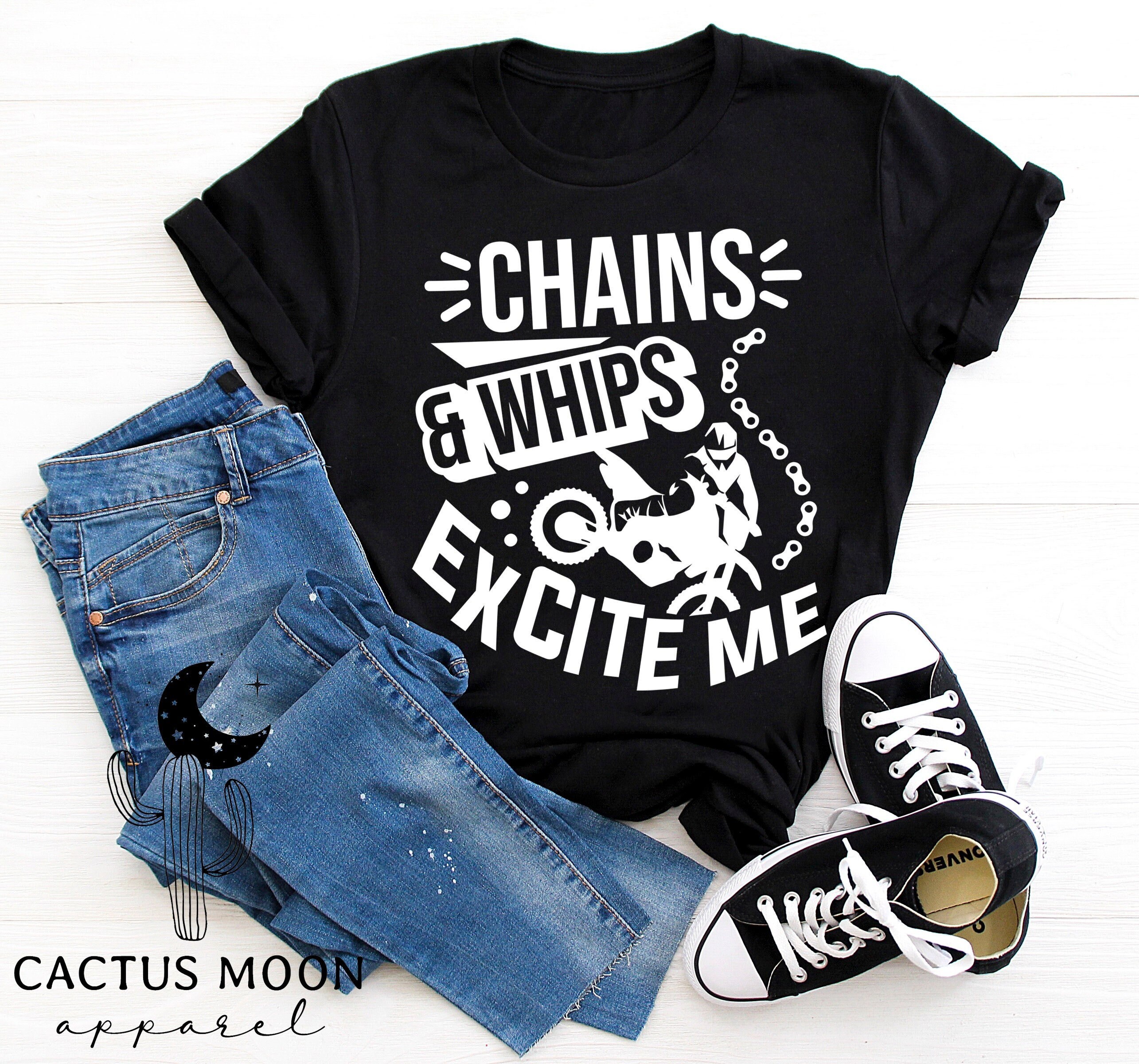 Chains and Whips Excite Me Dirt Bike Adult Short Sleeve Etsy