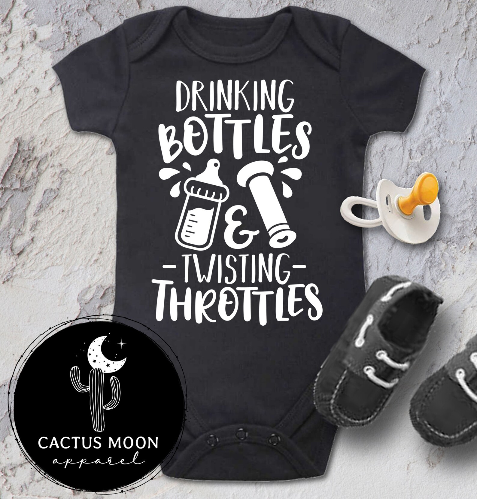 Drinking Bottles and Twisting Throttles Baby Bodysuit or Etsy