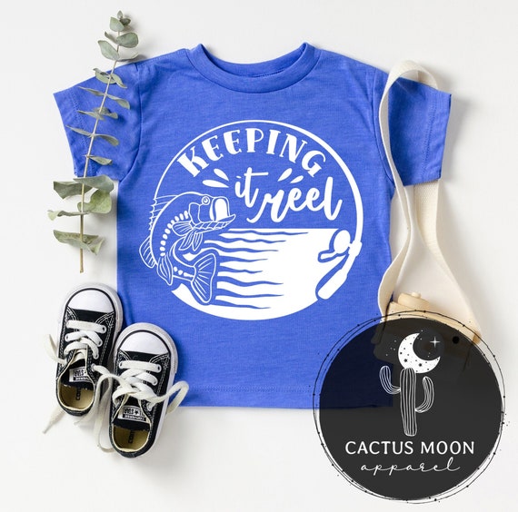 Keeping It Reel Fishing Shirt Infant Bodysuit Toddler Shirt or Youth Shirt  Keepin It Real Fish and Rod and Reel Shirt 