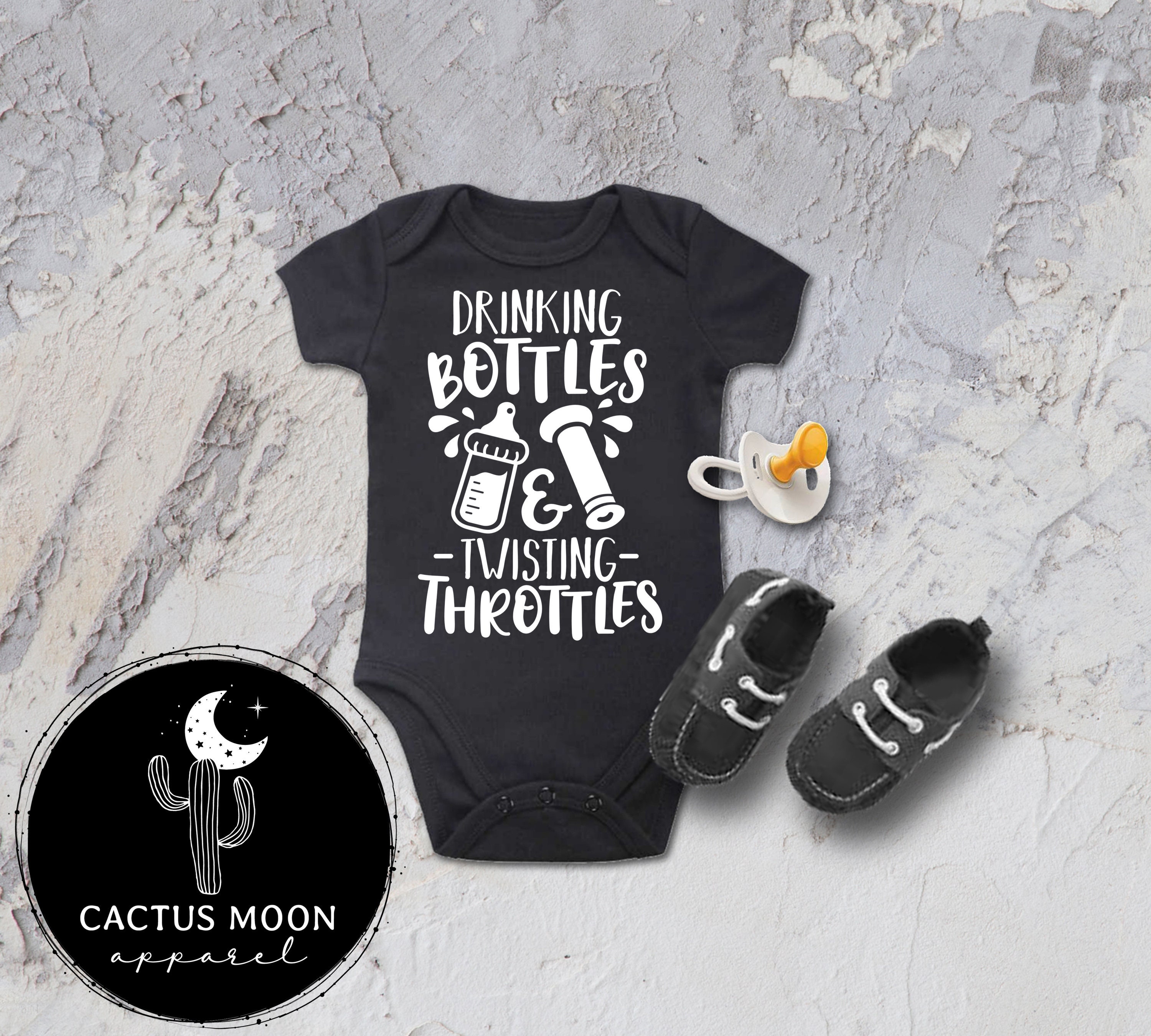 Drinking Bottles and Twisting Throttles Baby Bodysuit or Etsy