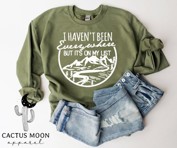 I Haven't Been Everywhere But It's On My List Compass Tee I Haven't Been Everywhere But It's On My List Compass Tee
