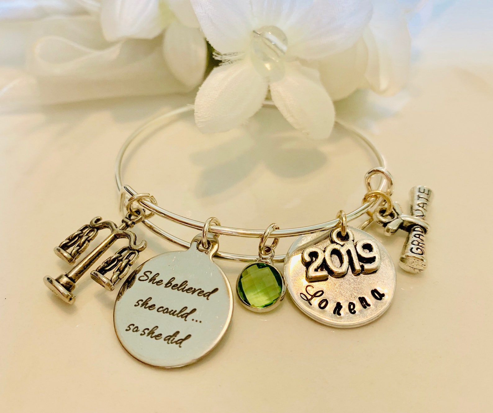 Graduation Bracelet Law School Graduation JD Degree Bar Etsy