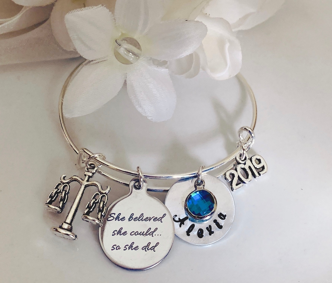 Graduation Bracelet Law School Graduation JD Degree Bar Etsy