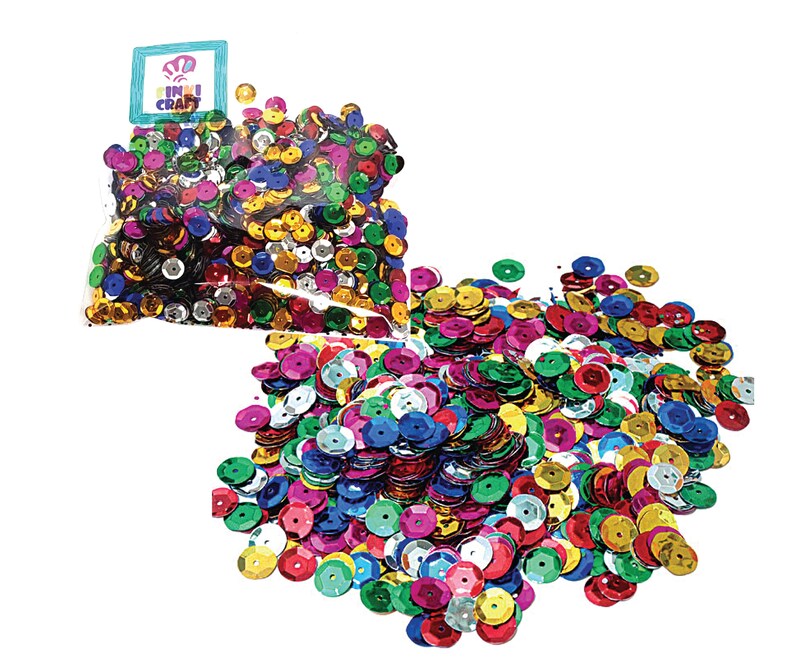BULK Craft CUP SEQUINS Mixed Color 10mm Cup Round Loose Etsy