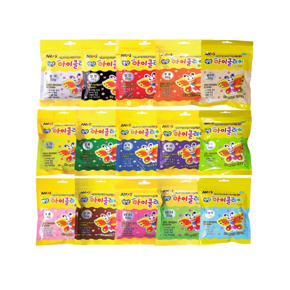 air dry coloured clay