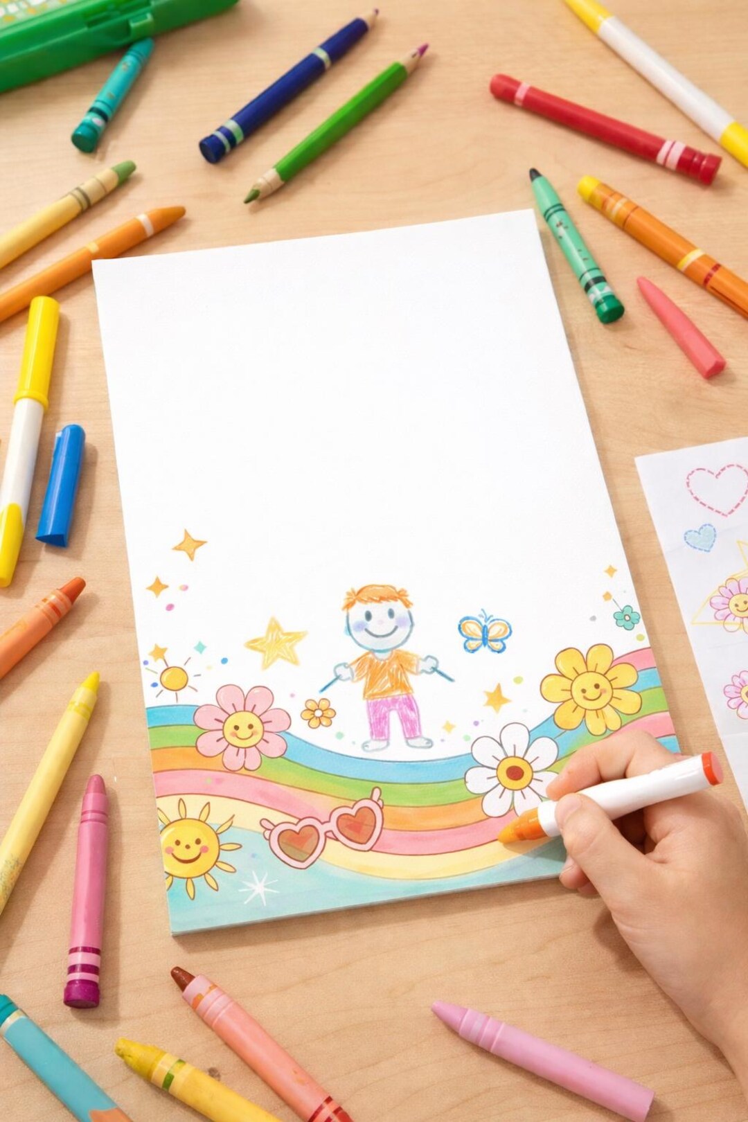 Soft Rainbow Smiles Notepad 8.5x11 Tear-off Pad - Etsy