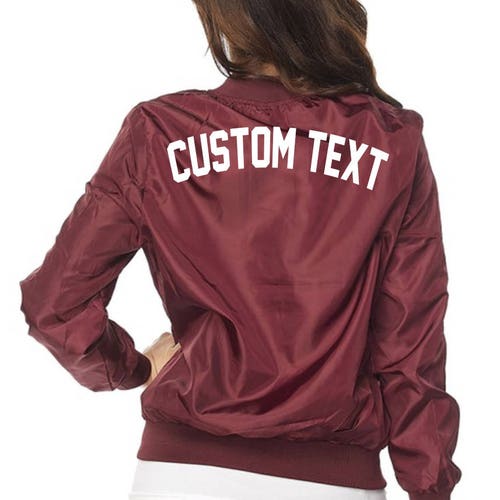 maroon bomber jacket womens
