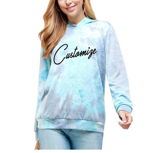 Tie Dye Hoodie Women Etsy