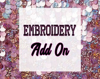 EMBROIDERY Add-On Listing