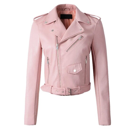 pink pleather jacket