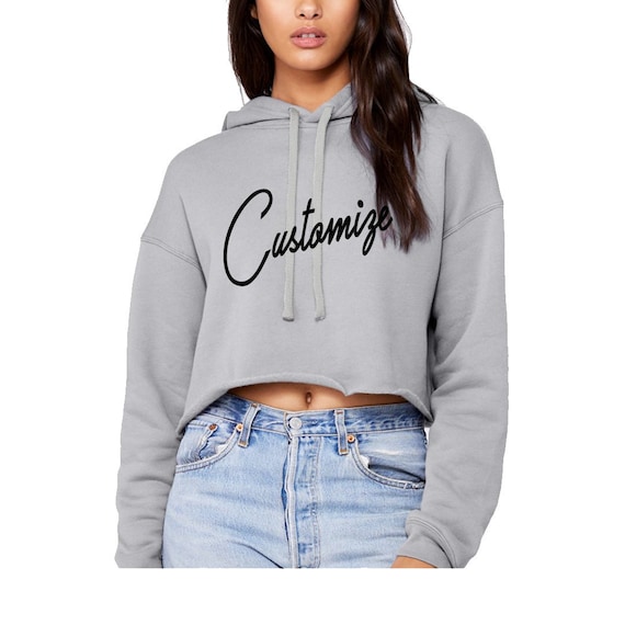 custom cropped sweatshirt
