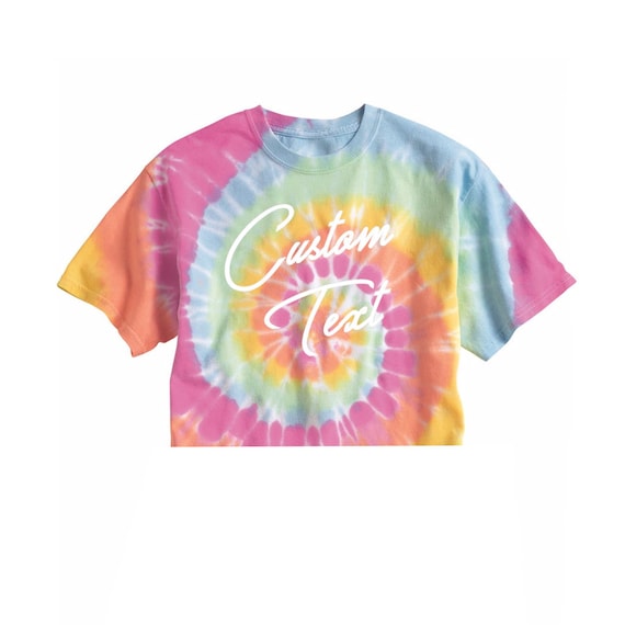 tie dye shirt crop top