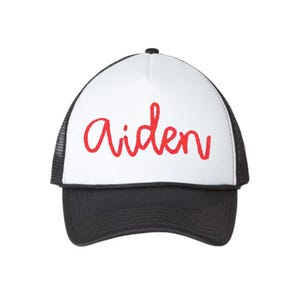 Casquette camionneur à cinq panneaux en mousse et en filet pour jeunes et enfants - couvre-chefs personnalisés pour jeunes - chapeaux camionneurs multicolores pour enfants - unisexe réglable