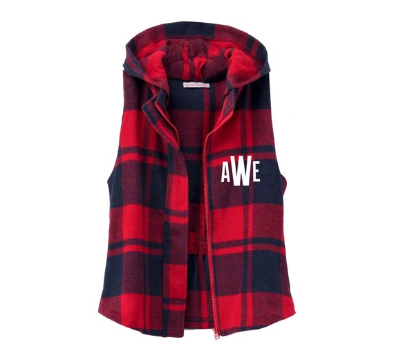 Red hoodie online vest