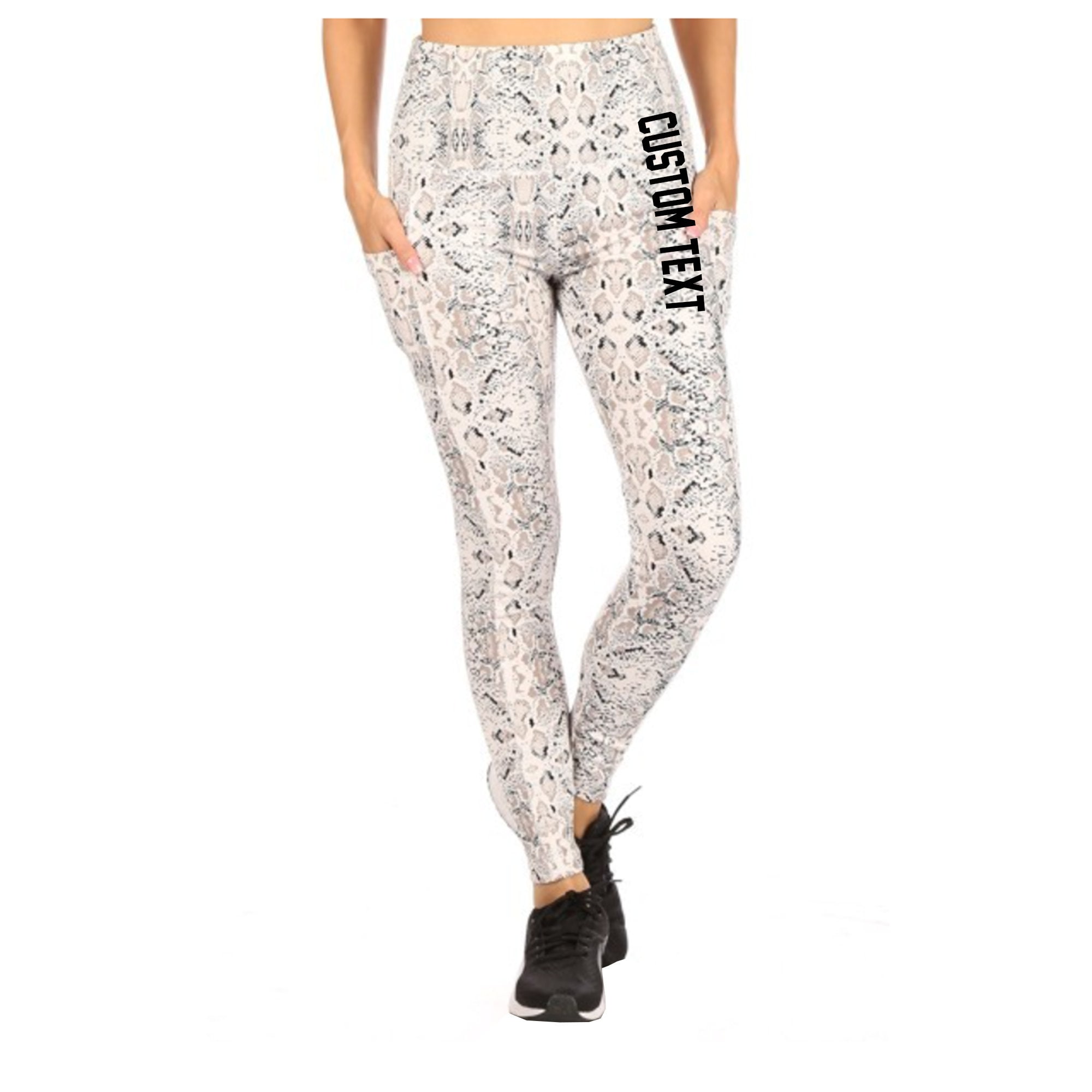 Snakeskin Athletic Leggings