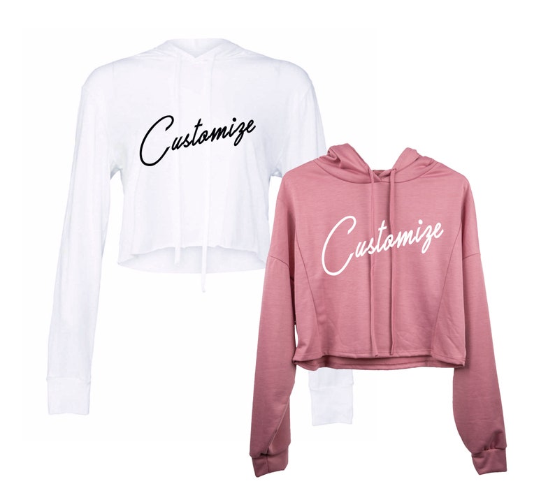 crop top hoodie custom