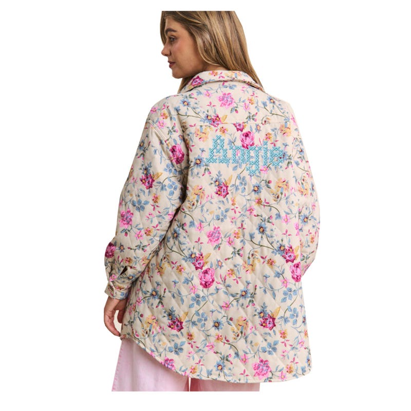 Nola | Delightful Floral-Printed Quilted Jacket