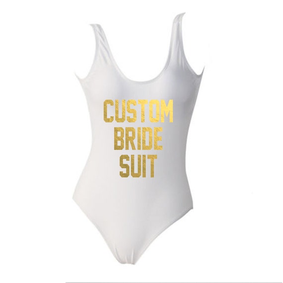 gold bride swimsuit