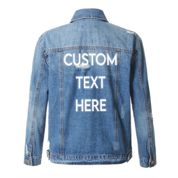 Veste Jean Personnalisée Femme - Imprimez Vos Photos Et Textes | Cadeau Unique