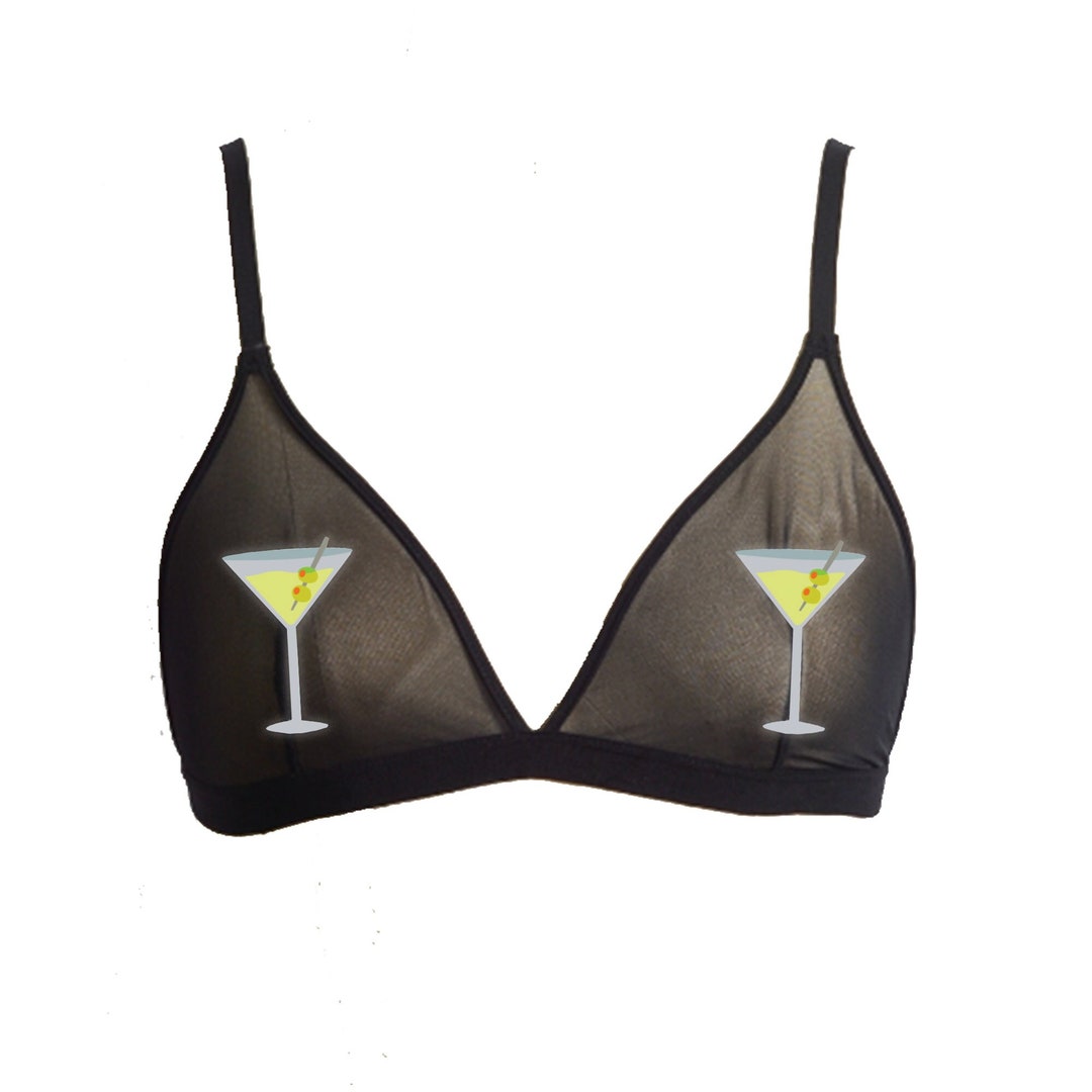 Black Beaded Marciano Bralette