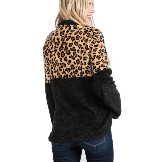 Fuzzy monogrammed shop pullover