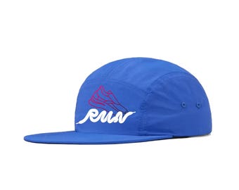 Custom Full Color Nylon Camper Hat, 5 Panel Nylon Adjustable Cap, Personalized Graphic Lightweight Hat, Business Logo, Outdoors Running Cap