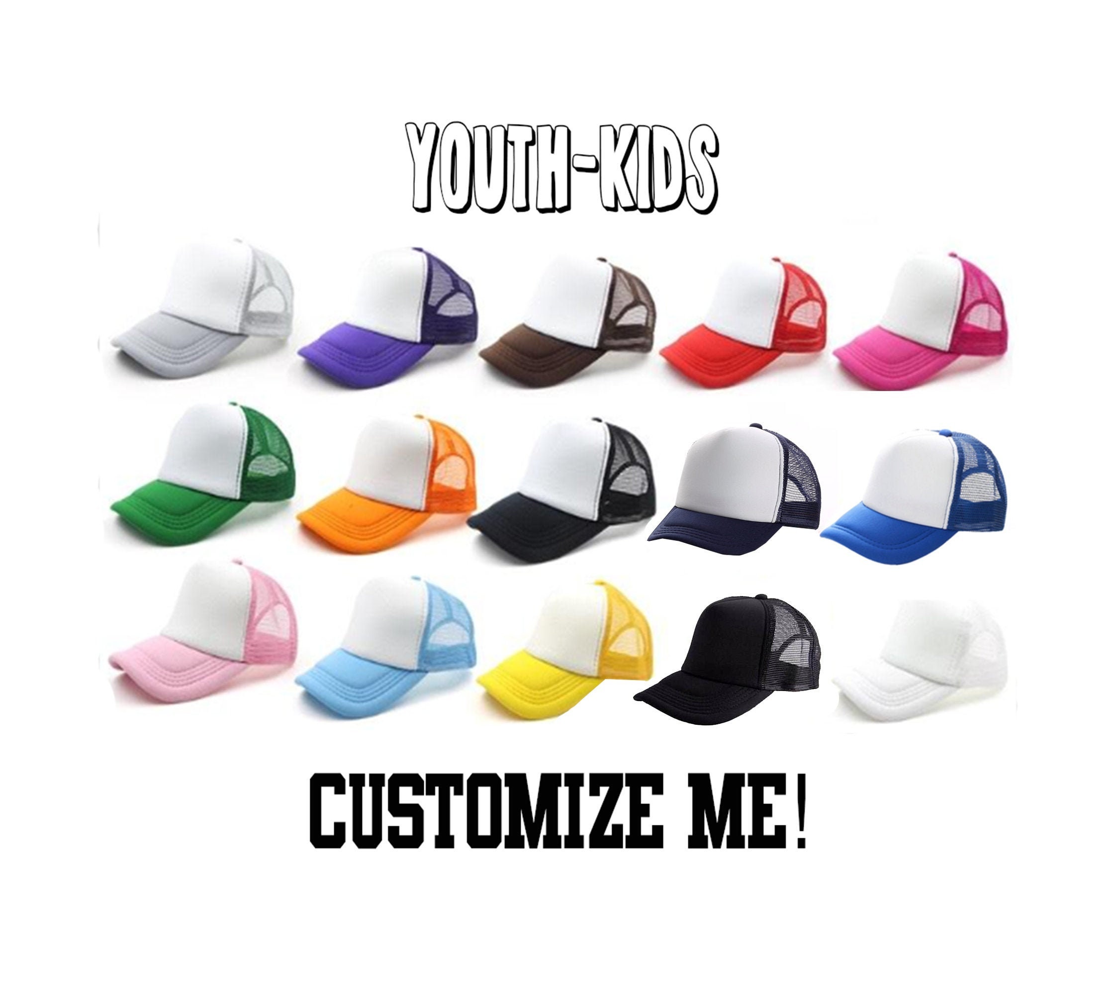 KIDS Five Panel Foam and Mesh Trucker 