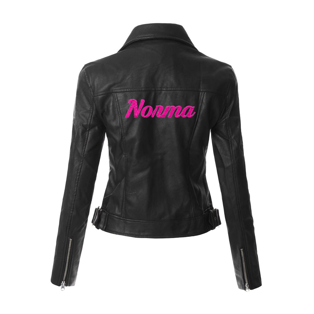【Anyone more】black leather cropped jacket Iconic leather Black Cropped Leather Jackets Women's
