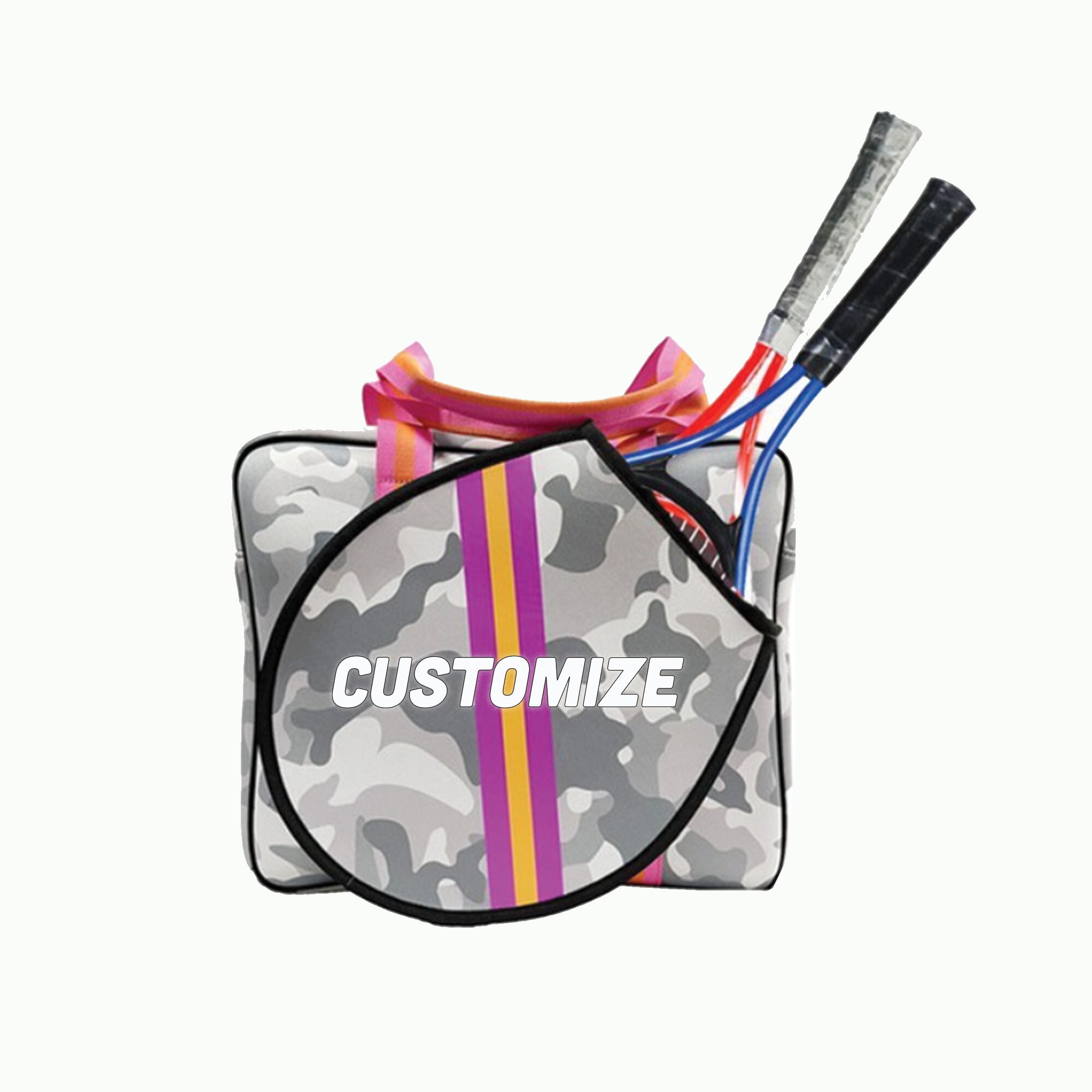 Personalized Pickleball Racquetball Bag, Custom Name Sports Team Pickle Ball Tennis Gift, Neoprene Pickleball Paddle Bags, Gym Bag Logo