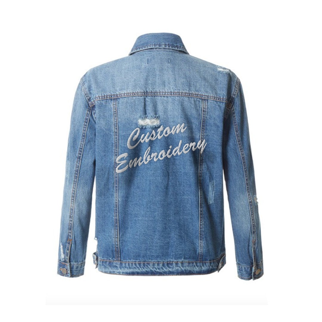 Personalized embroidered jacket sales