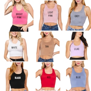 Trend4us Racerback Sculpt Crop Tank