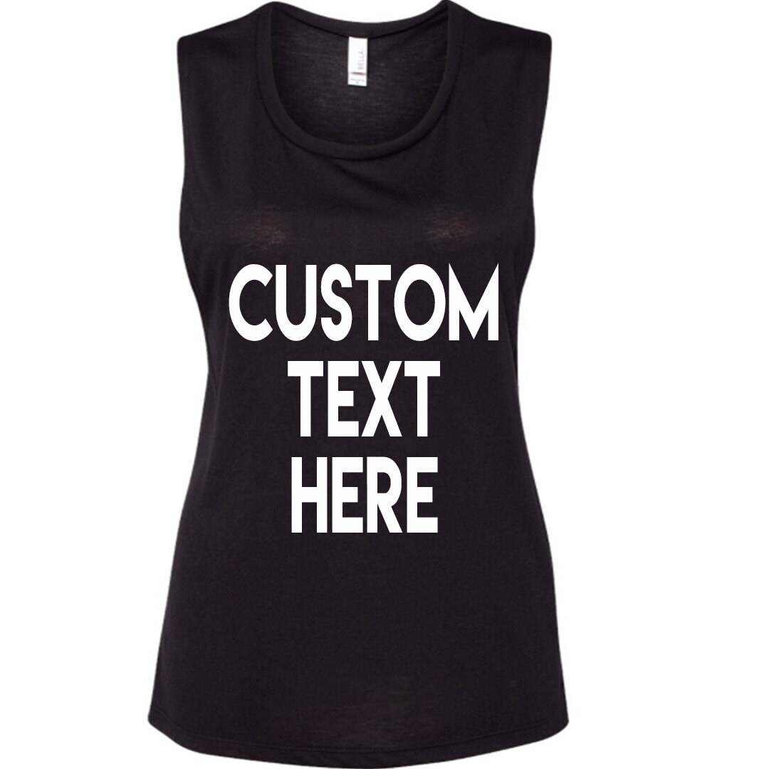 CUSTOM Flowy Muscle Tank Top Women and 