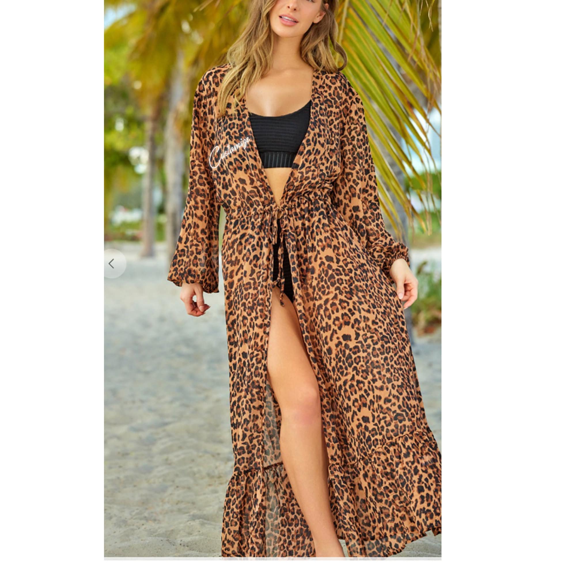 Etsy Kimono Leopard -