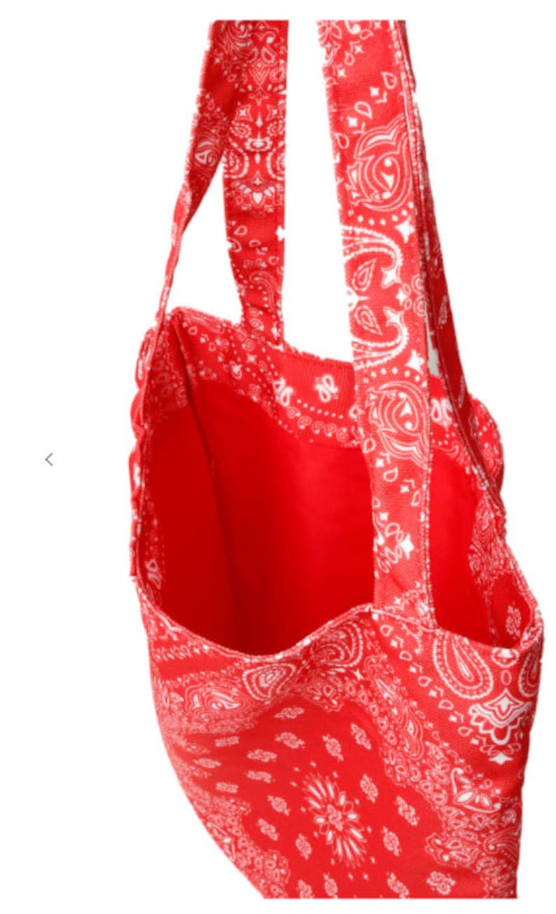 Personalized Bandana Paisley Print Tote Bag Custom Text - Etsy