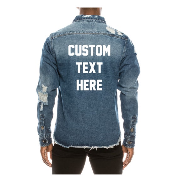 custom made denim shirts