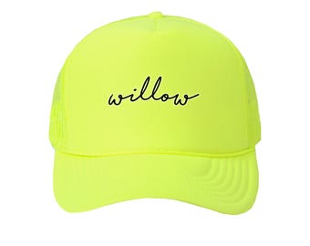Gorras de camionero personalizadas en colores neón brillantes, gorra ajustable de malla vibrante de los 80, gorra para despedida de soltera, gorra para 40 cumpleaños, logotipo de empresa