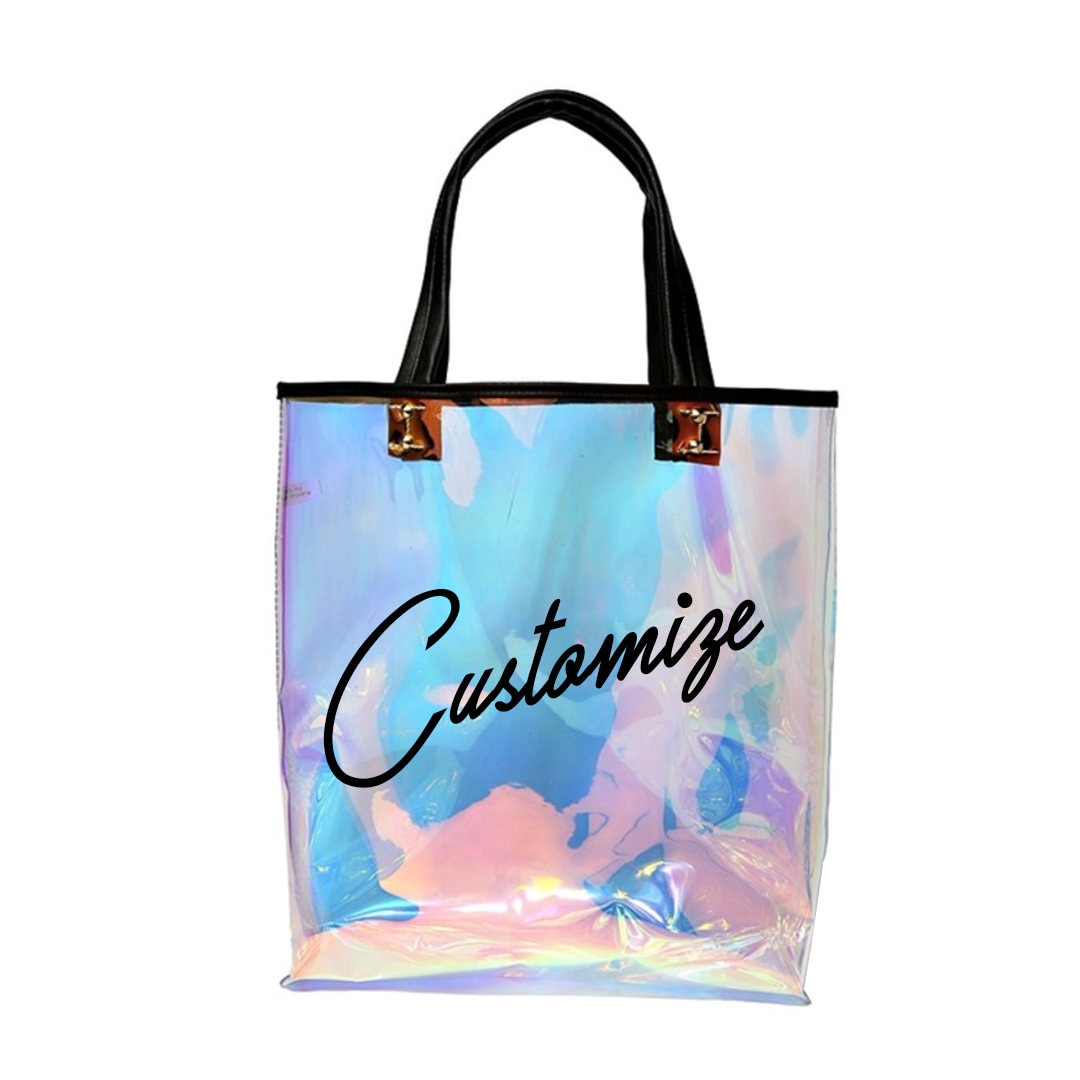Holographic tote bag hot sale