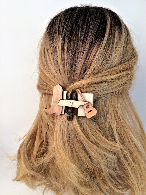 Tennessee French Barrette State Country Music Western Boot Etsy