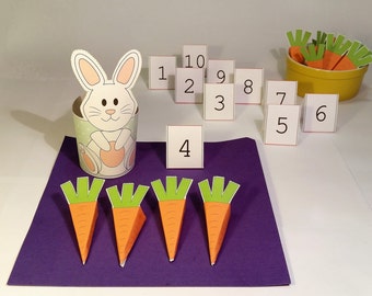 Teach Counting 1-10 using the Montessori method INSTANT DOWNLOAD PDF