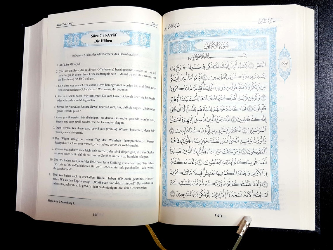 Darf Man Den Koran Auf Deutsch Ohne Abdest Lesen The holy Quran Koran. Deutsche German Translation. P in | Etsy.de