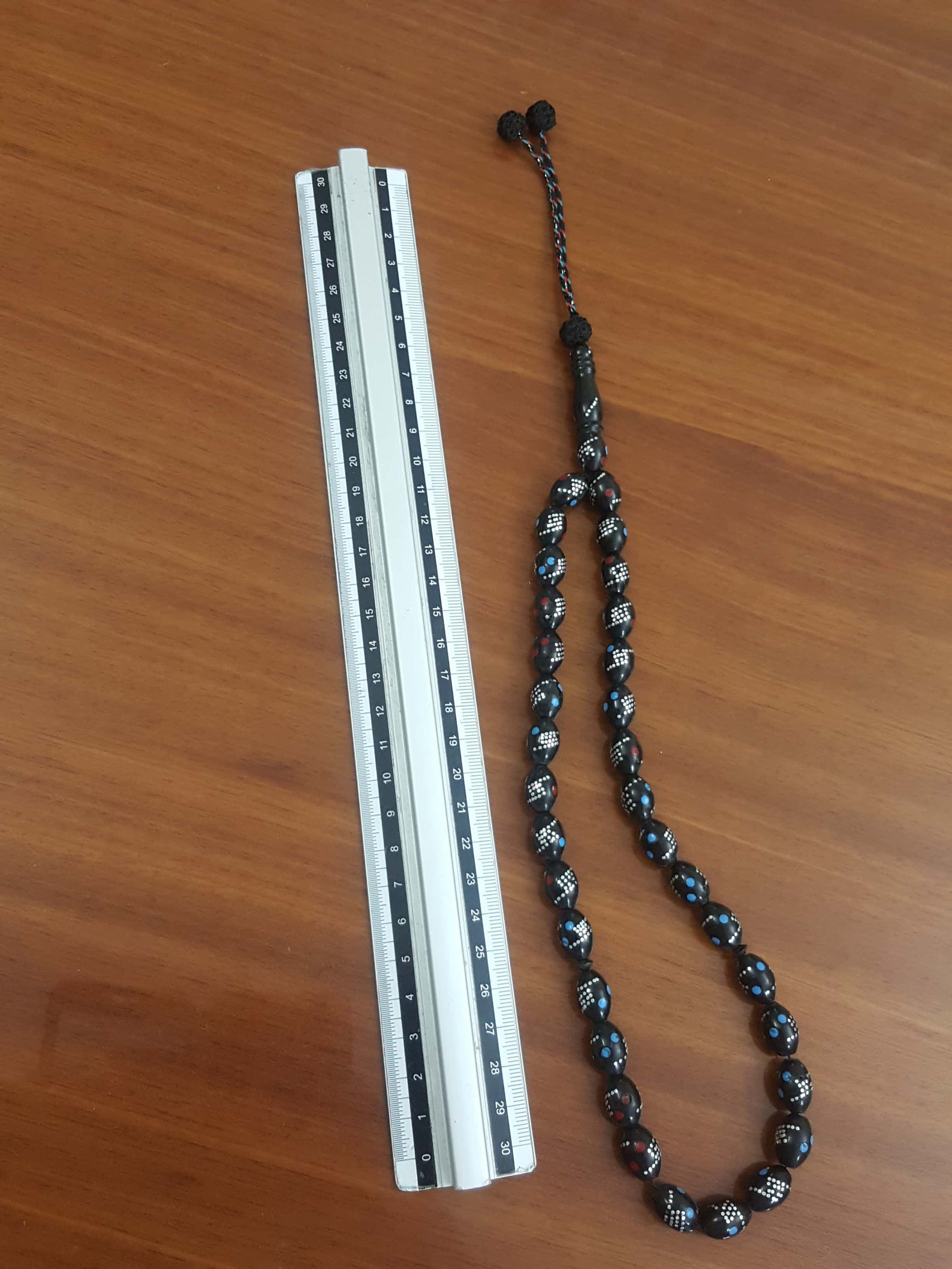 Black Coral Prayer Beads Yusr Rosary Masbaha Nu 52 Etsy