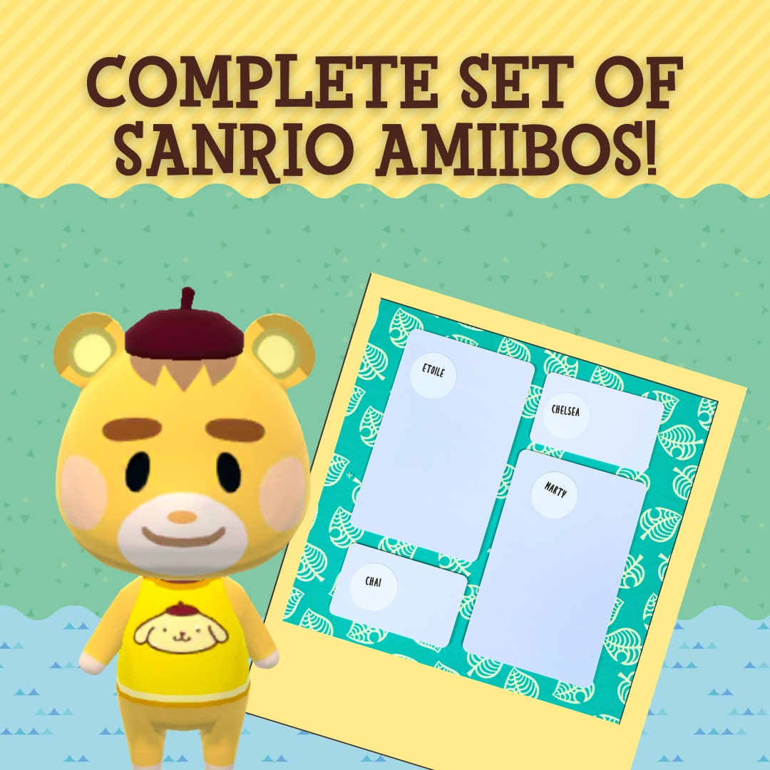 Complete Sanrio ACNH Villager Cards. Minimalist Ingame Cards. Etsy