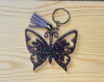 Custom Butterfly Keychain| Butterfly Keychain| Butterfly Charm| Purse Charm