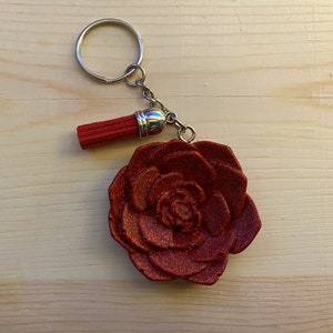 Rose Keychain |Resin Keychain| Roses| Keychain| Flower Keychain|