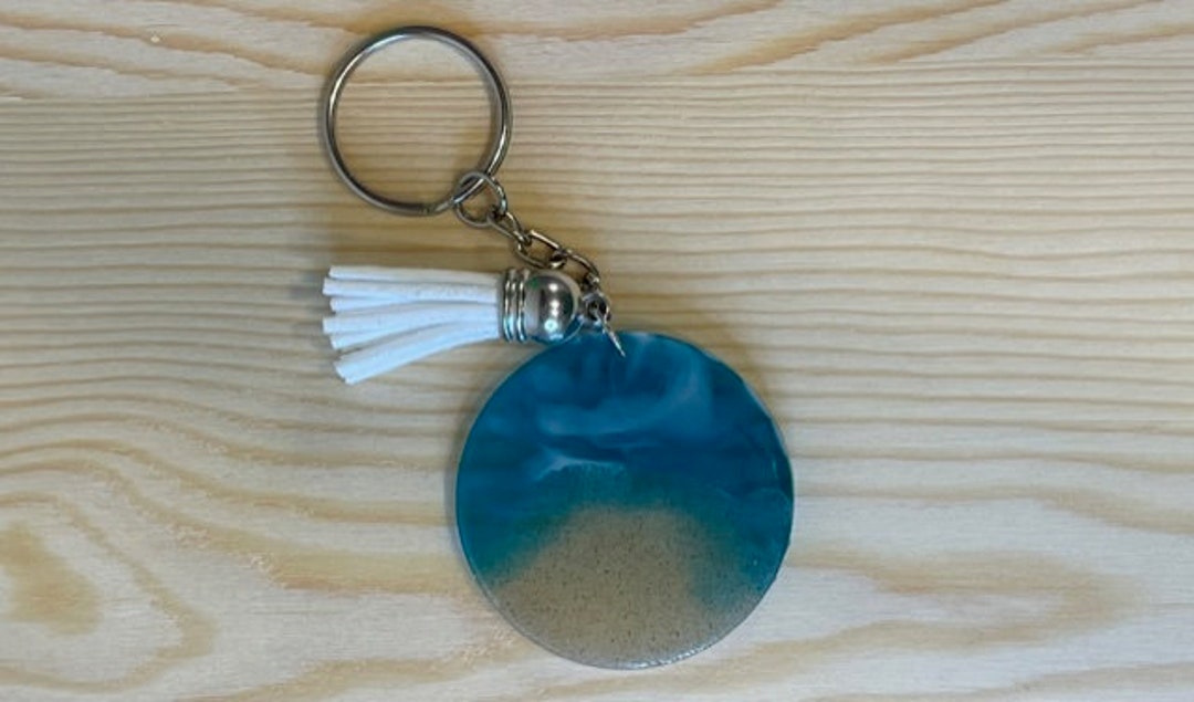 Sand Keychain Florida Beach Keychain| Made With Real Sand From Florida Beach Ocean ...