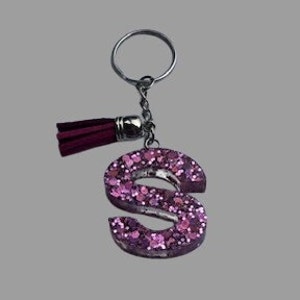 Initial Keychain| Personalized Resin letter keychain| Custom letter resin keychain| Alphabet keychain| Monogram Keychain| Backpack Charm